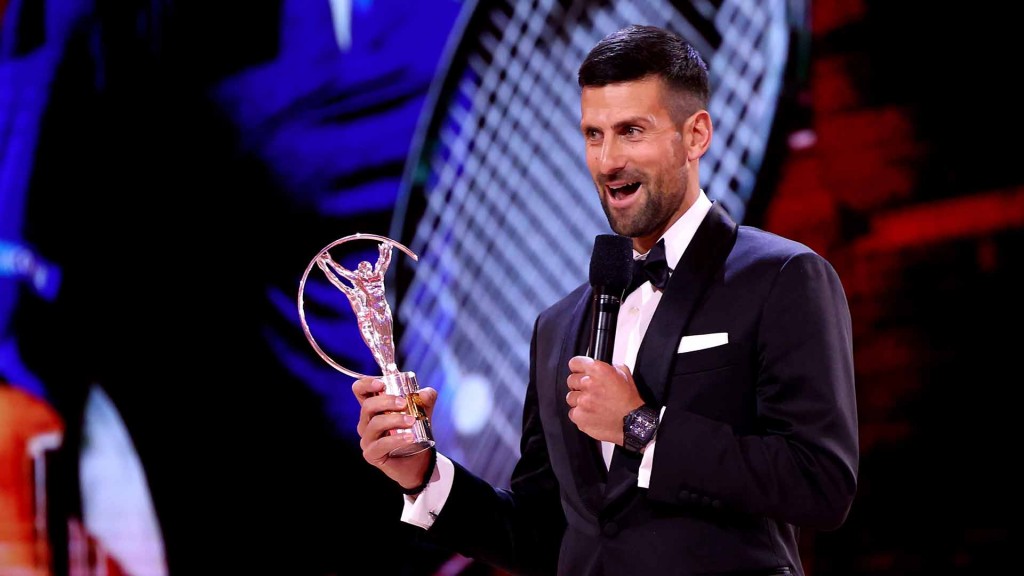 Laureus sports awards ge emme molhu athlete innah Djokovic aai Bonmati