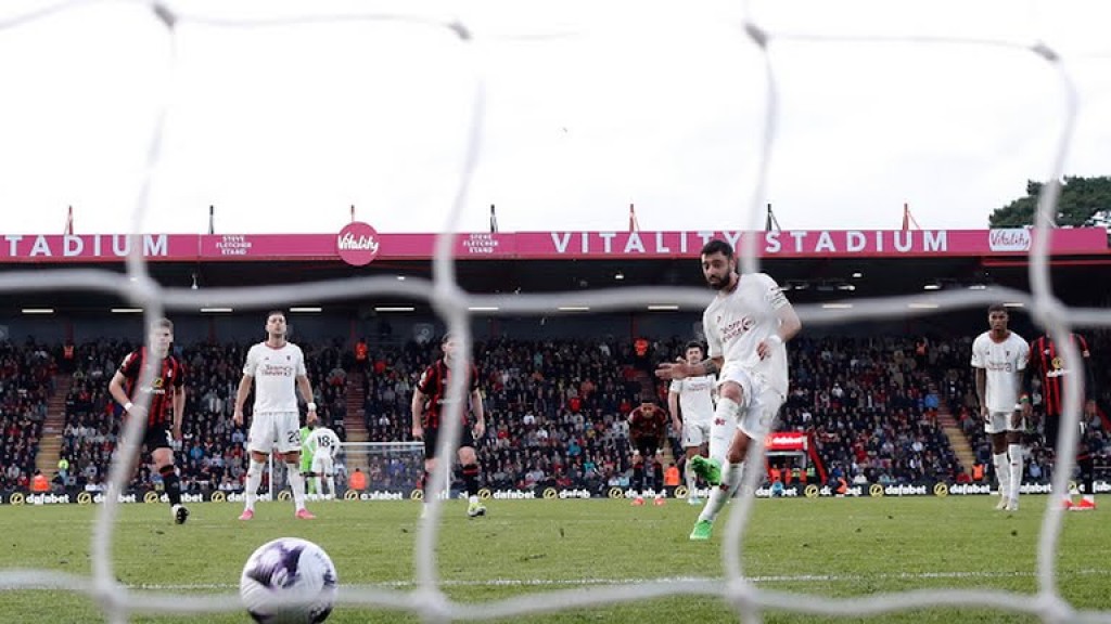 Fernandes ge 2 goal in Bournemouth kairin United ah point eh
