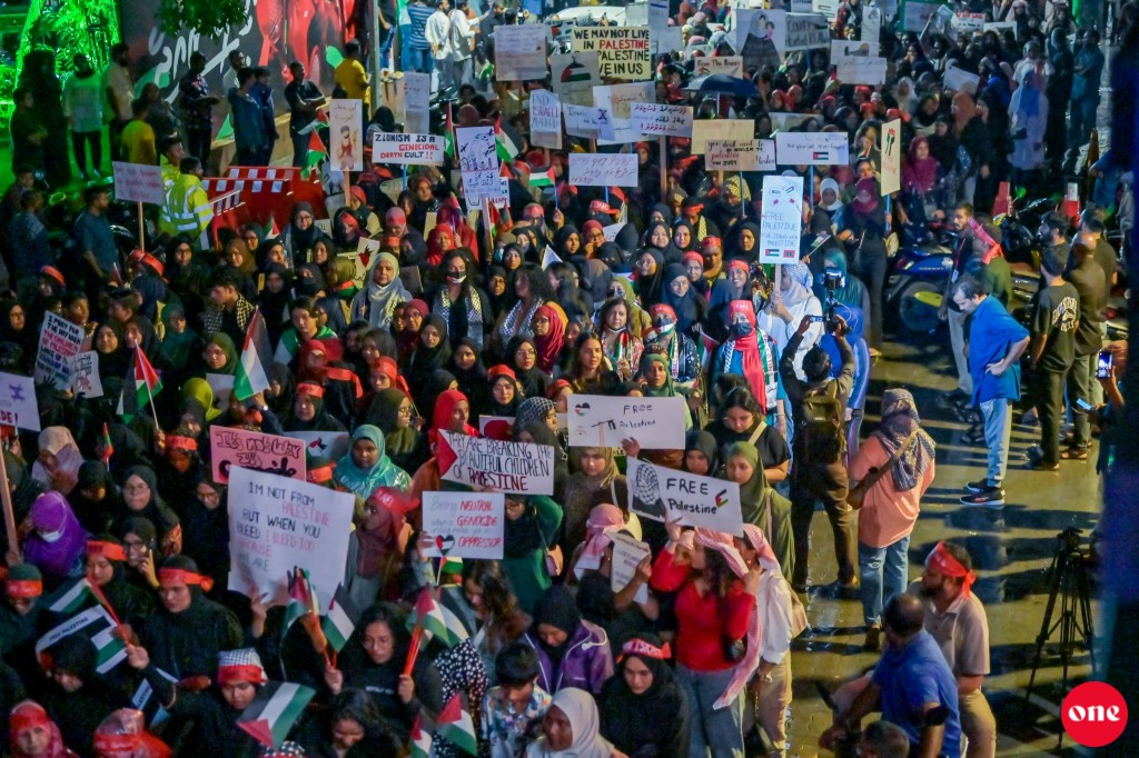 Palestine ge haggu gai dhivehin ge ethah bayaku Male' maguthakah