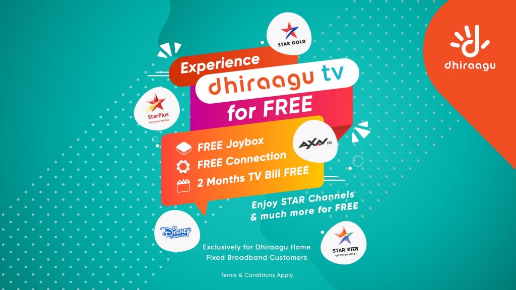 Dhiraagu TV promotion mi mahuge niyalah ithuru kohfi