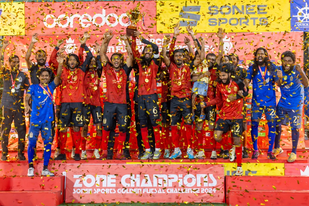 Champion Gan aai Utheemu adhi Addu Hithadhoo aai Dhuvaafaru ves zone thashi ufulaalaifi
