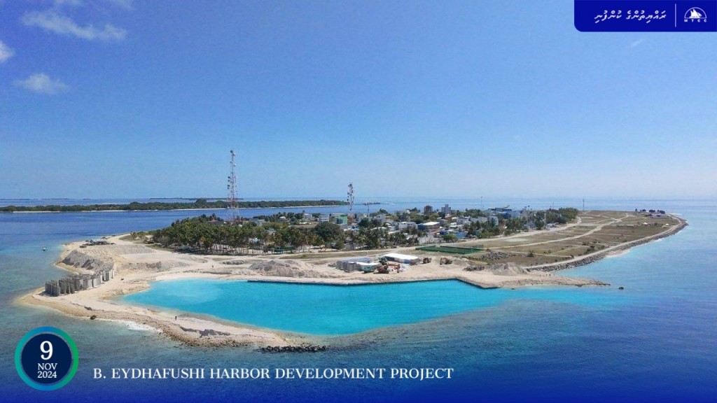 B Eydhafushi harbour expansion project nears completion: MTCC