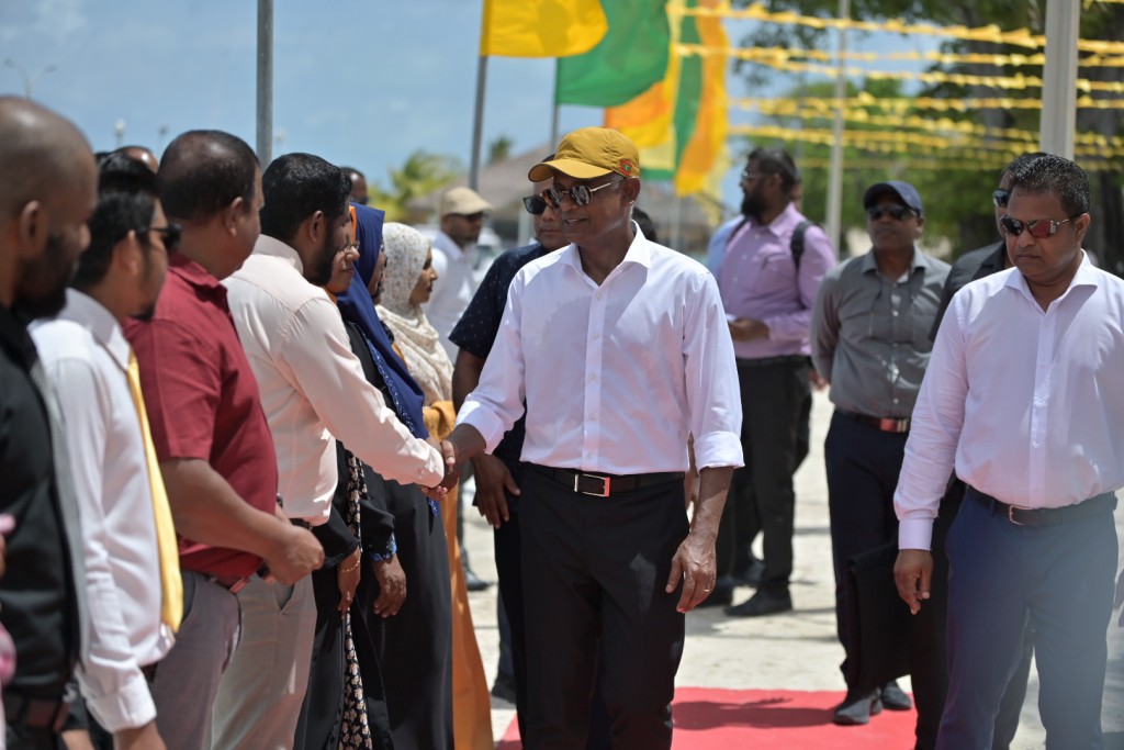 Photo: Riyaasee inthihaabuge campaign ah Raees Solih Thakandhoo ah vadaigathun