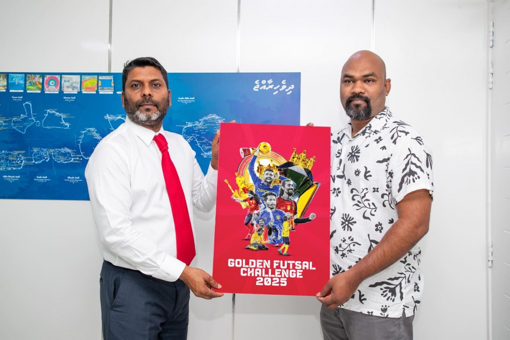 Raajjeyge emme bodu Futsal mubaaraiyy Golden Futsal, Sports Minister iulaanukohdhevvaifi