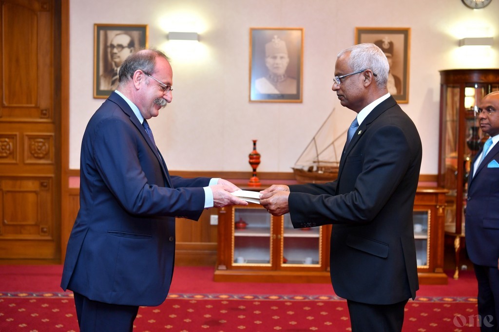 Ambassador–designate of the France presents credentials to the President Solih