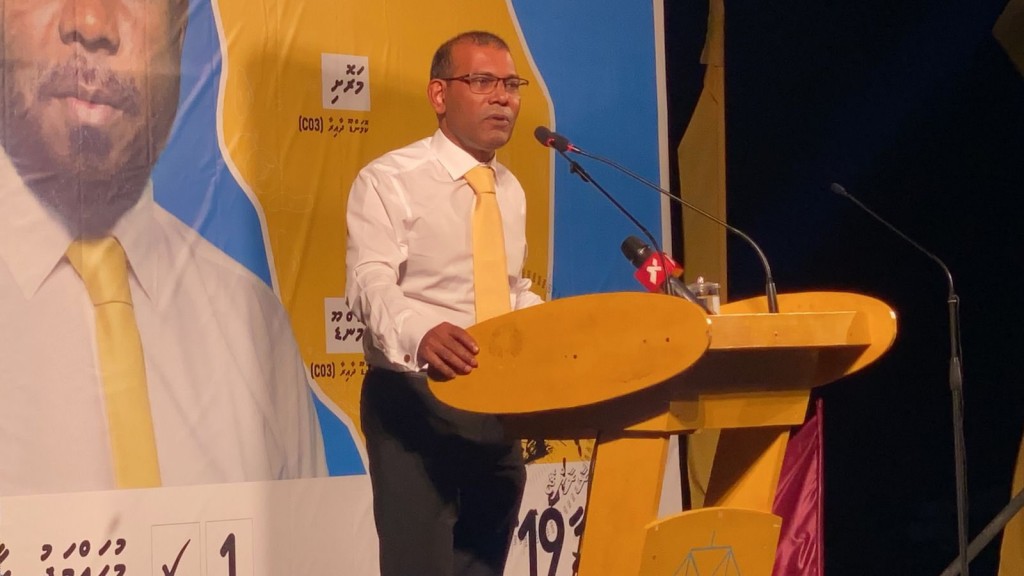 Yameen ge beynumakee India ge rayyithun aai dhivehin moonu kendey goiy hedhun: Nasheed