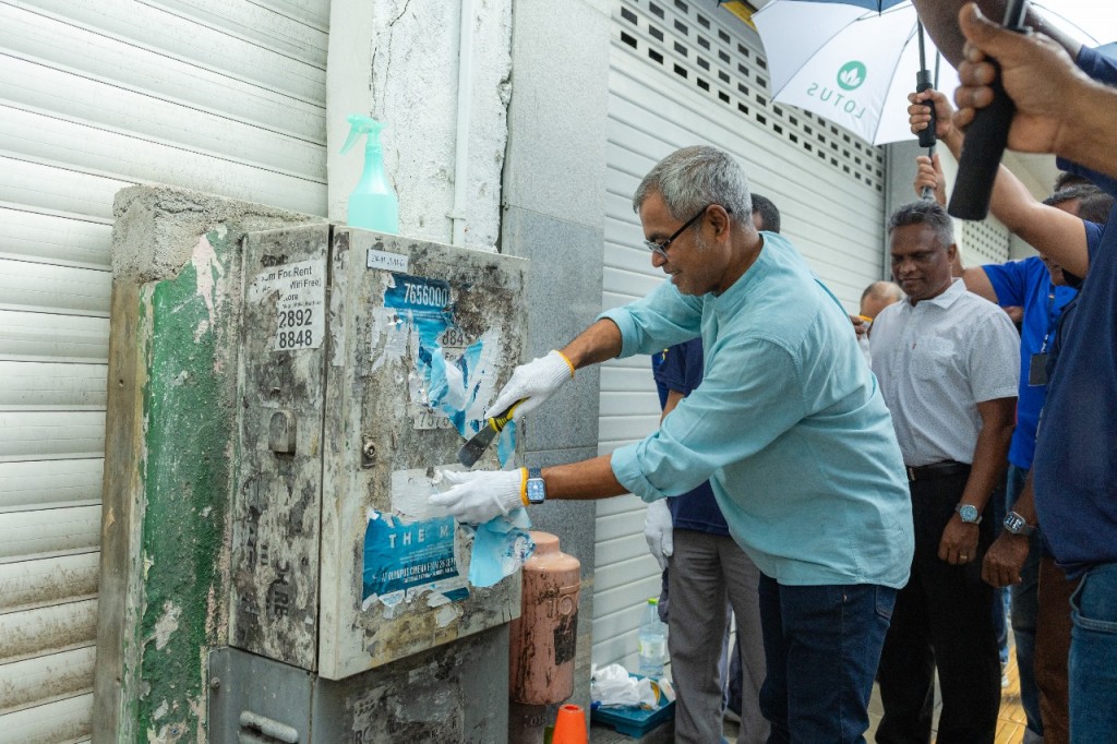 Specific areas to be designated for putting up posters in the Malé region
