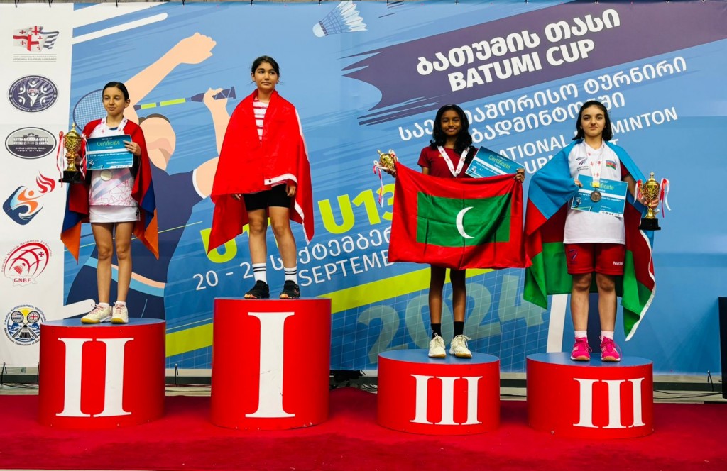 Georgia youth mubaaraathun Laiba ah singles inn bronze medal, doubles inn rihi medal