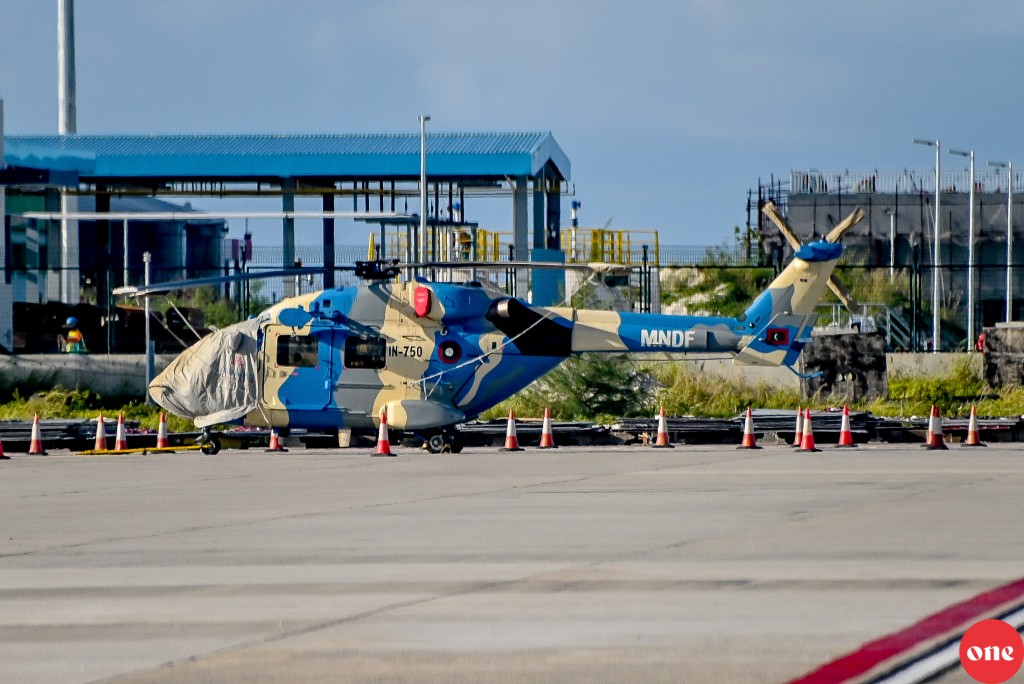 Addu gai onna helicopter dhuhvah India ge madhanee meehun Raajje athuvejje