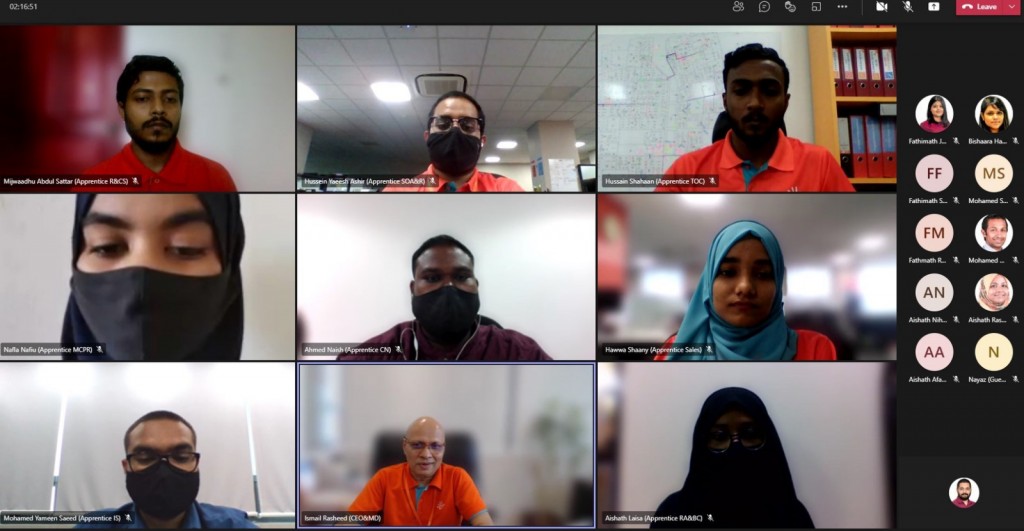 Dhiraagu Apprenticeship program miaharu 12 faraathakah