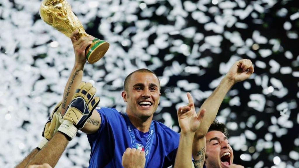 Sports Awards gai Italy aaeku World Cup kaamiyaabu kuri captain Cannavaro baiverivaane
