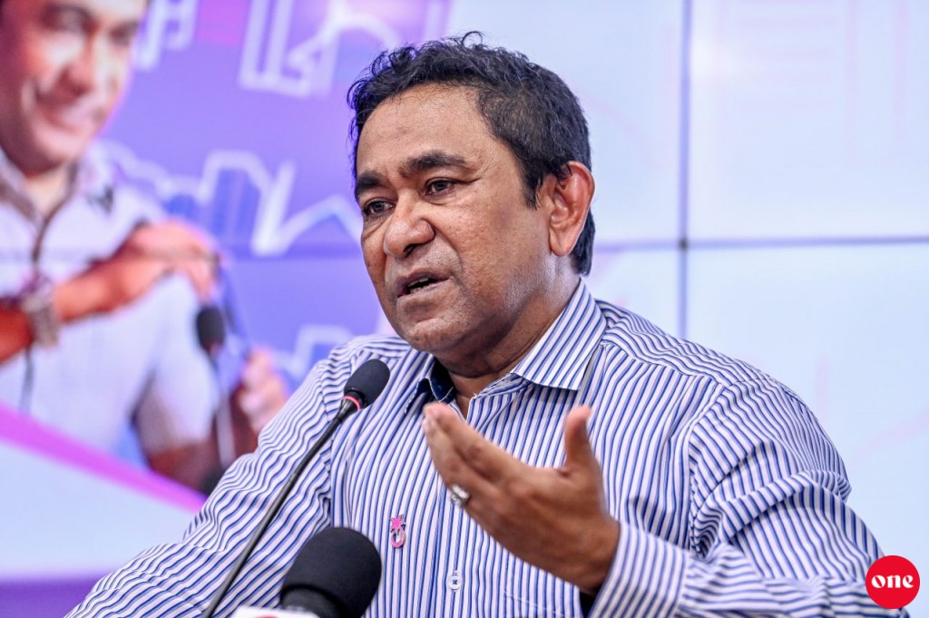 Gisaas hifan thaaeedhu kuriyas raahjjeyge nizaamuthah ekamah furihama thoa Raees Yameen suvaalu ufahddhavaifi