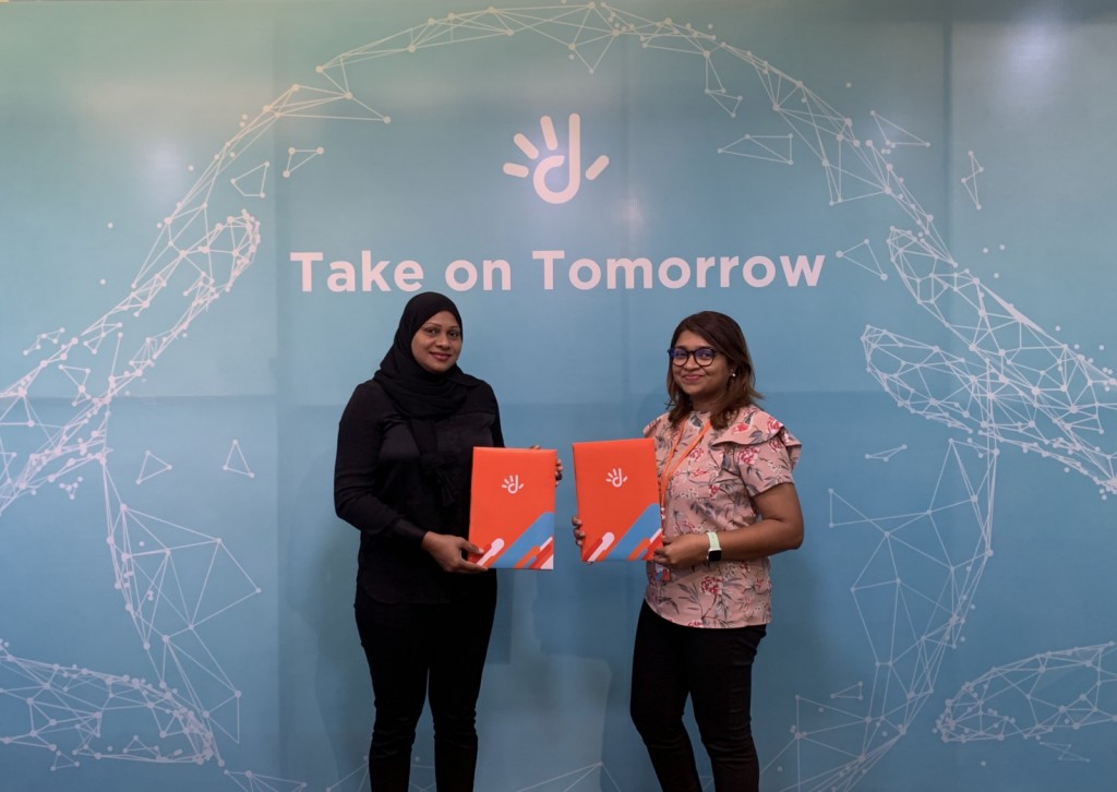 Fiontti netball academy ge digital partner akah Dhiraagu
