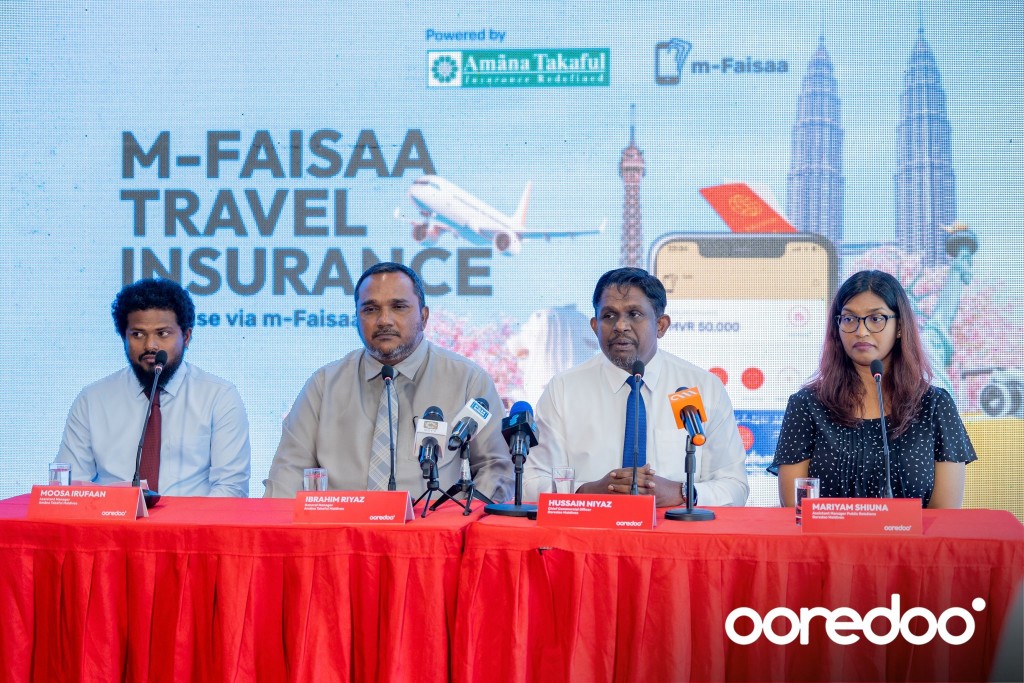 Ooredoo M-faisaa digital travel insurance aanmunnah thaaraafu kohfi