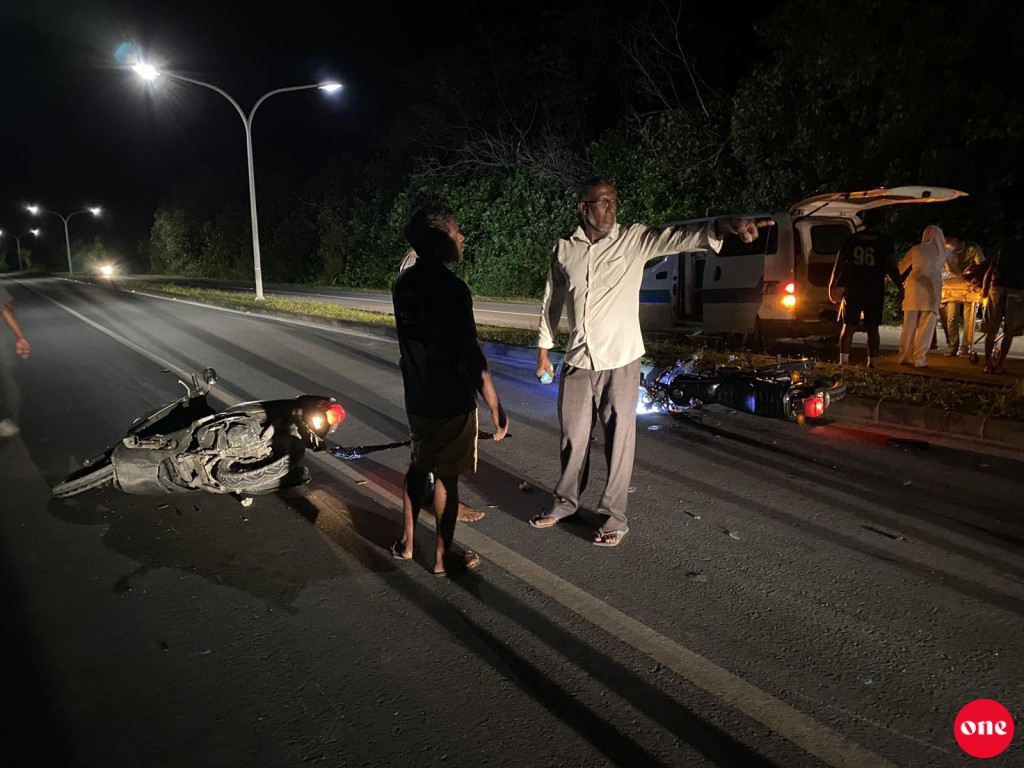 BREAKING: L. Atoll linkroad gai accident eh hin'gai, ekakah serious aniyaa thakeh