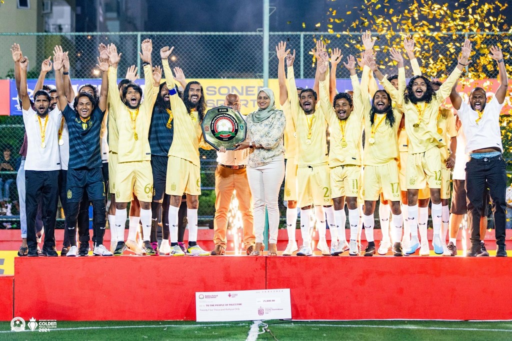 Fahu sikunthu kolhugai goal jahai, Gamun Golden ge charity shield kaamiyaabu koffi