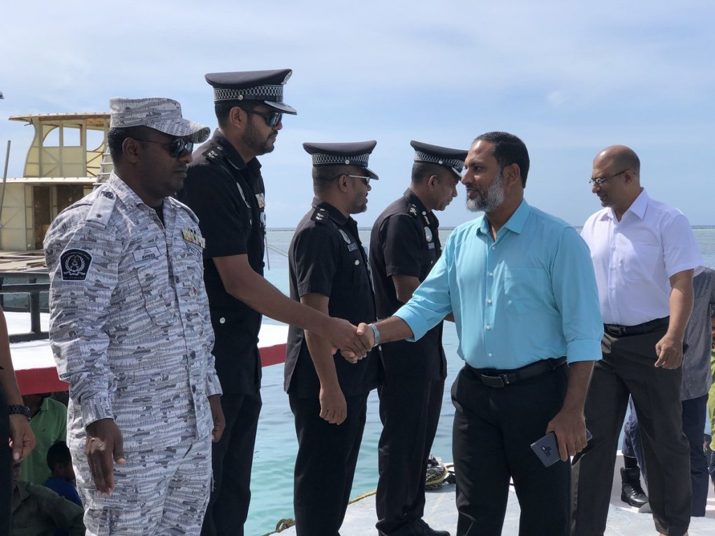 Home Minister visits Maafushi Prison over prison riots
