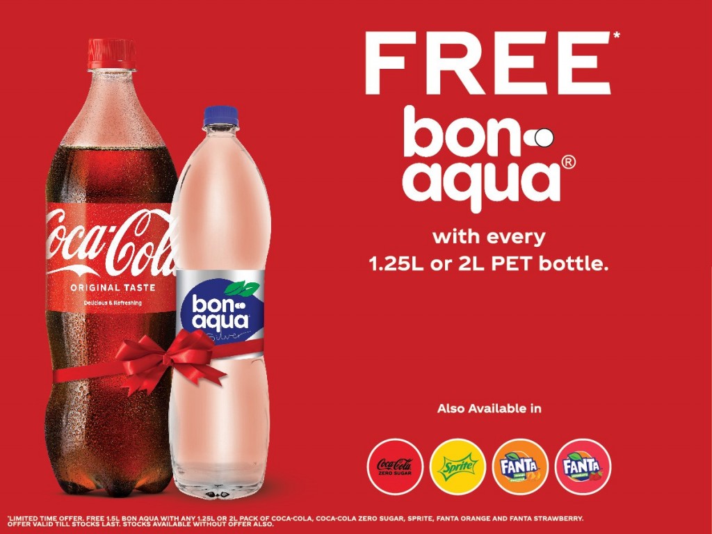 Coca Cola buinthakaa eku BonAqua fenfulhi eh hiley libey promotion eh
