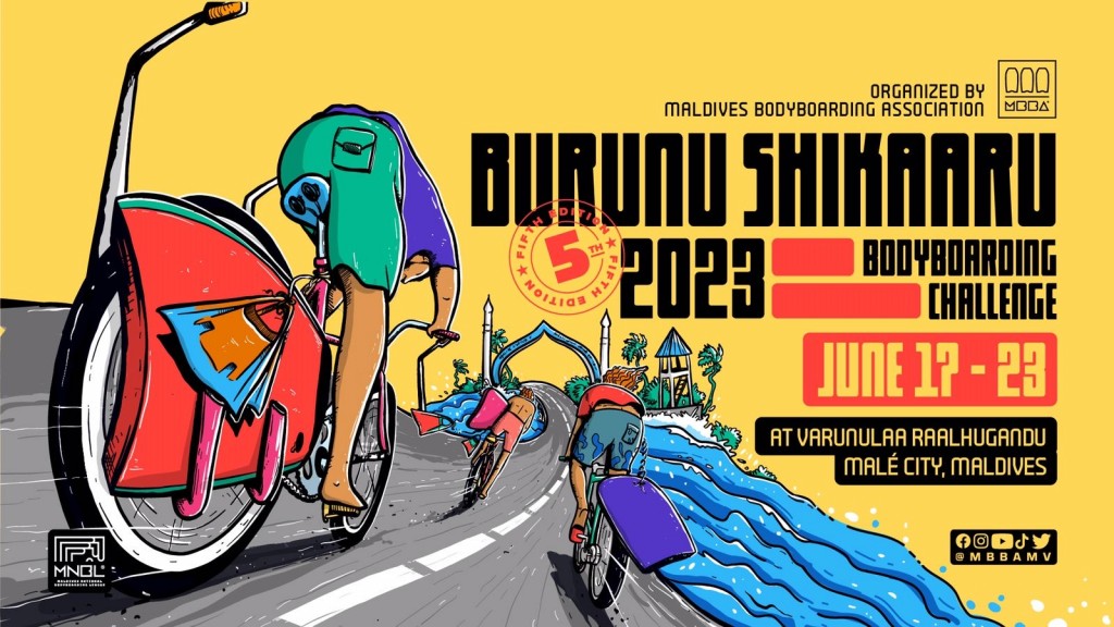 Bodyboarding league ge furathama event Burunu Shikaaru feshun mi mahah