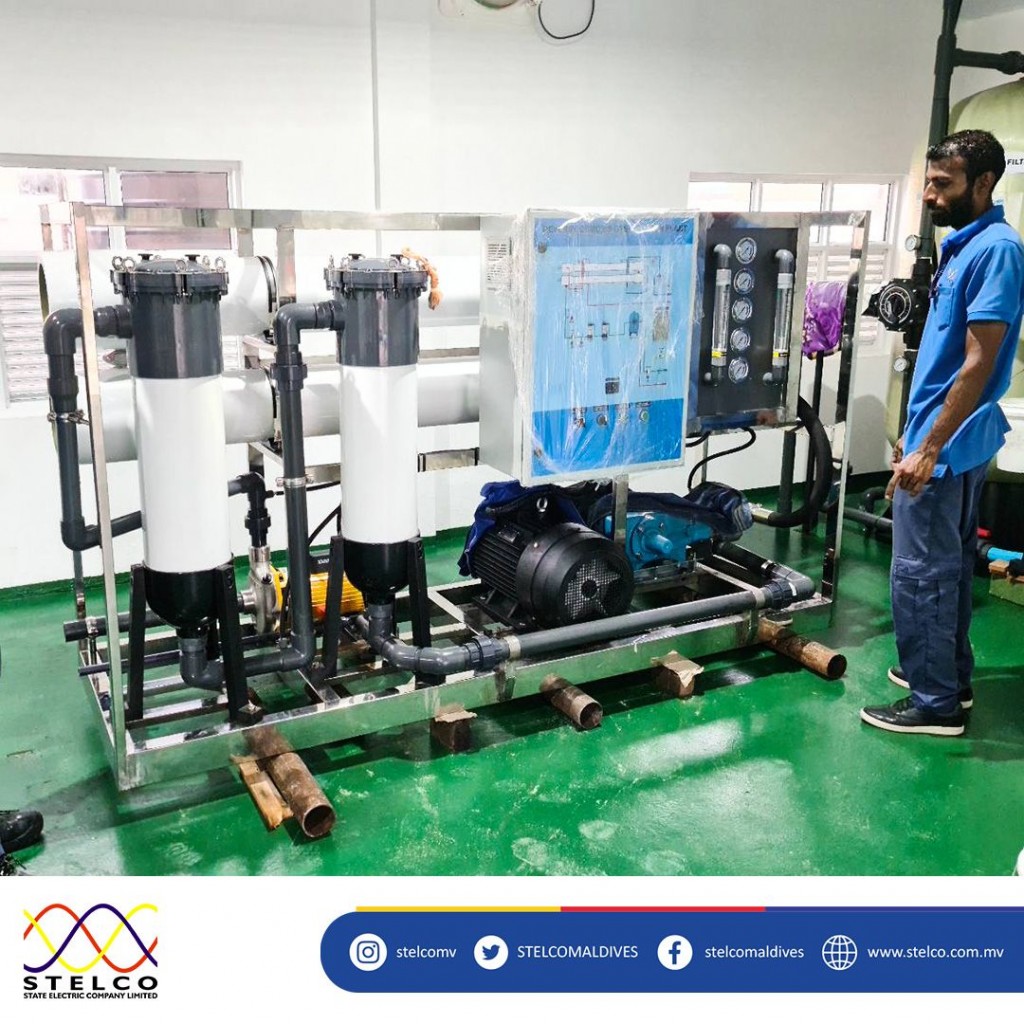 Gulheege fenuge hidhumathuge fenvaru rangalhu kurumah STELCO inn 50 ton ge RO plant eh gengosfi