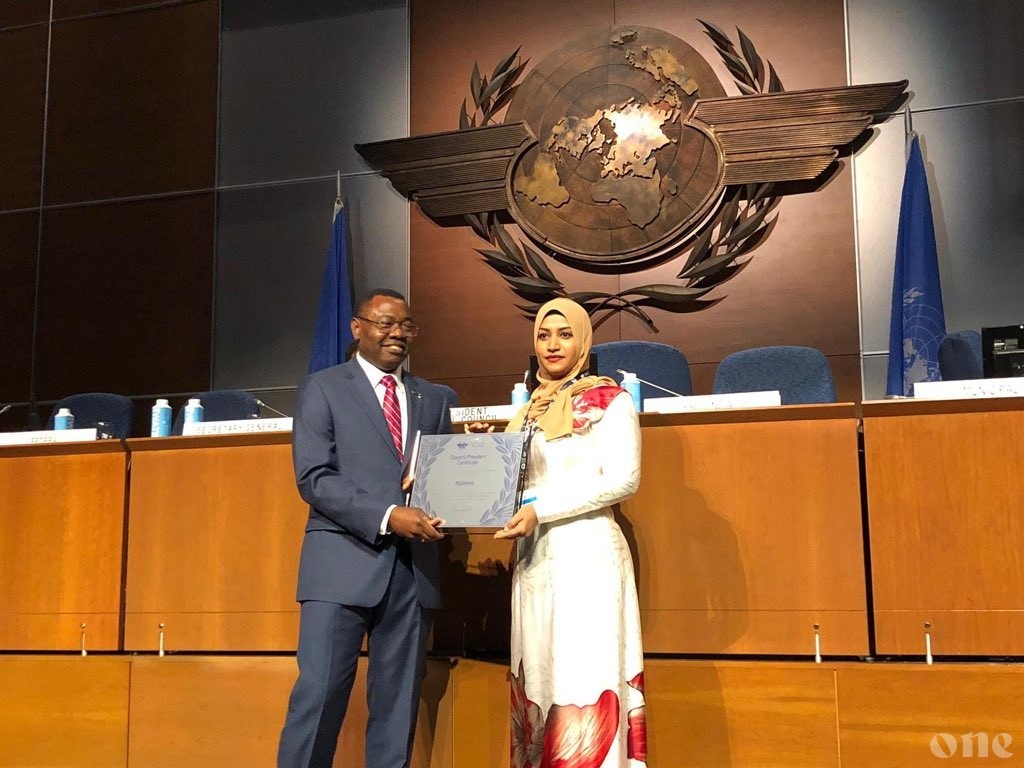 Maldives wins ICAO certificate for efforts in aviation security