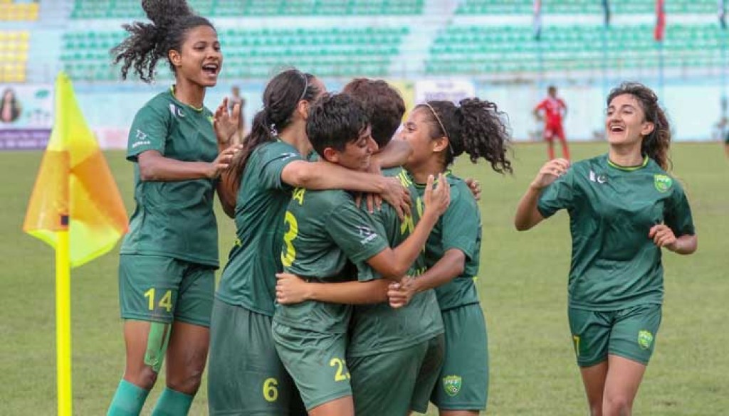 SAFF women's championship: Fahu match gai Pakistan athun ves balive, Raajje nimmaalee huss athaa
