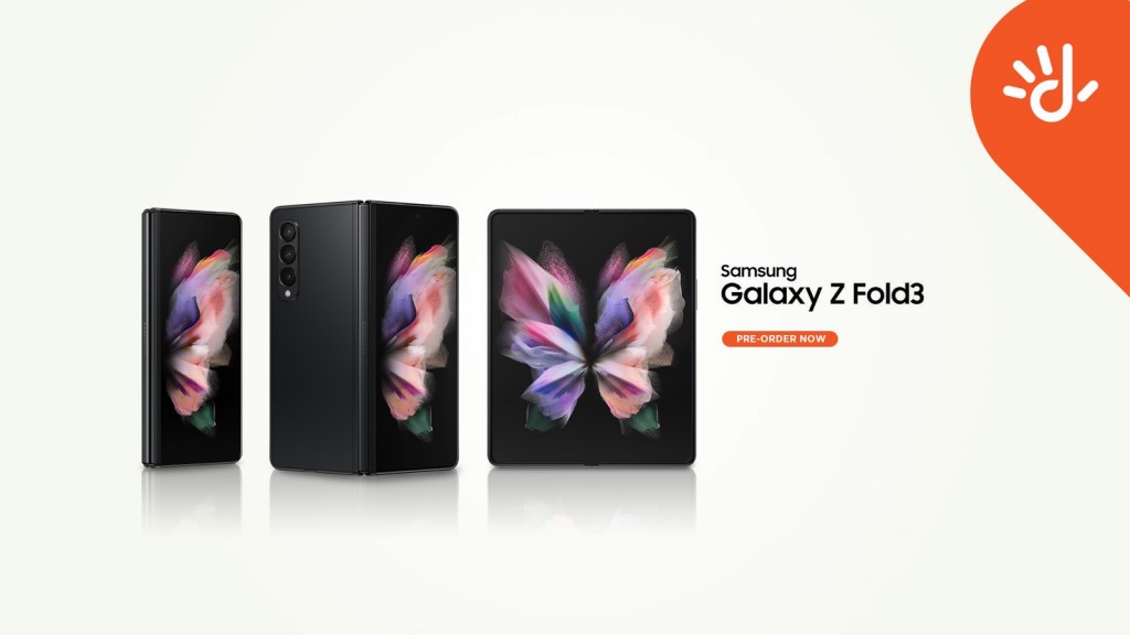 Dhiraagun Samsung Galaxy Z fold 3 Raajje ah rasmeekoh tha'aarafu koffi