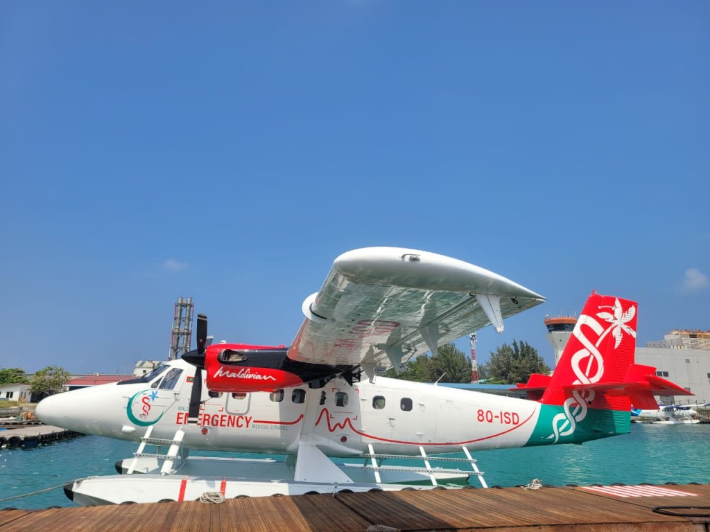 Air ambulance ge seaplane hidhumaiy maadhamaa fashanee