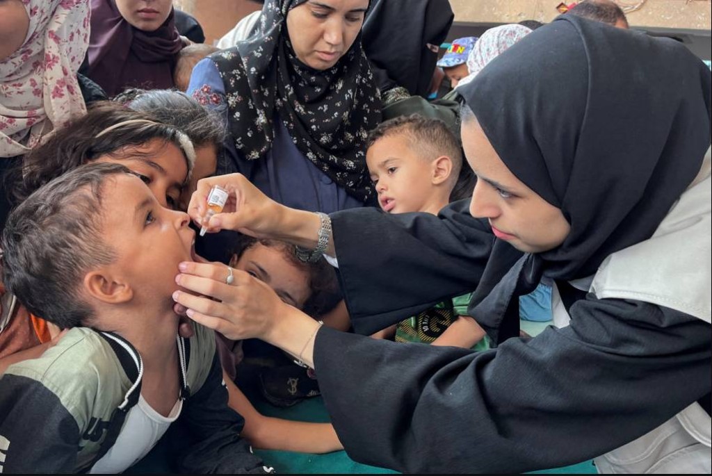 Gaza gai polio vaccine dhinumuge 3 vana buru fashaifi
