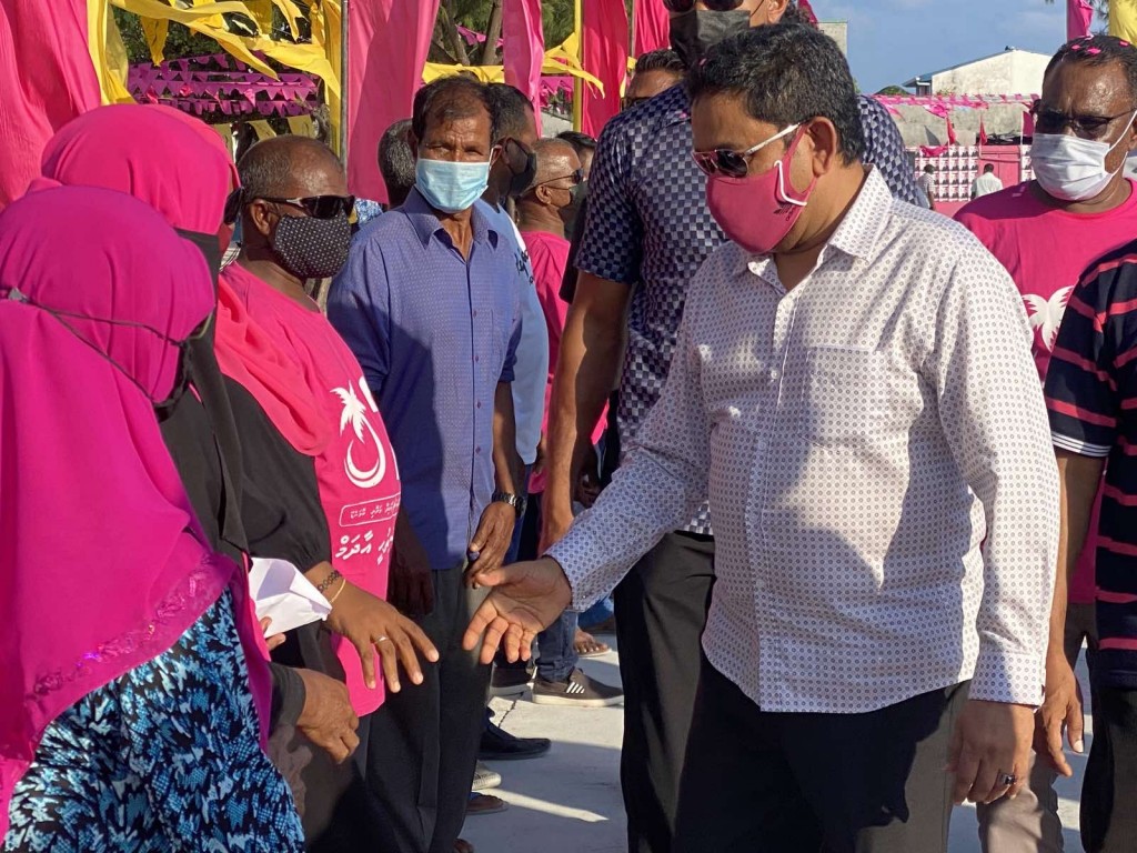 Raees Yameen, campaign ah komandoo ah vadaigenfi