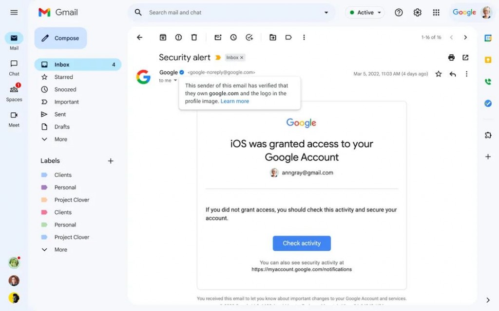 Gmail ves verify koh noo badge jahan fashaifi
