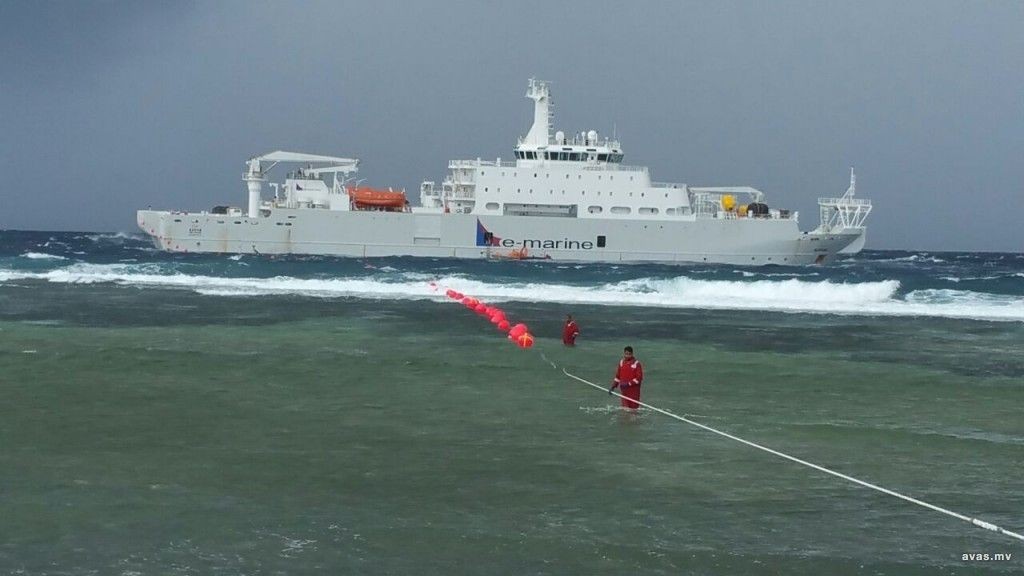Dhivehi sarukaaruge furathama submarine cable anna July mahu