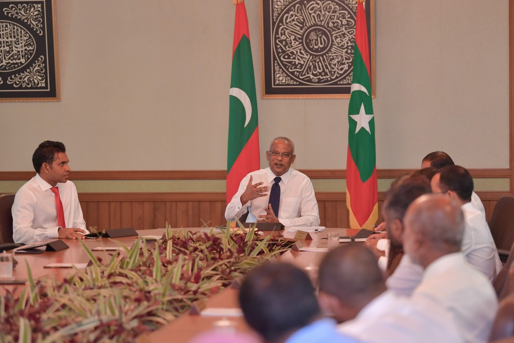 President instructs authorities on implementing Malé City Streetscaping Development Plan