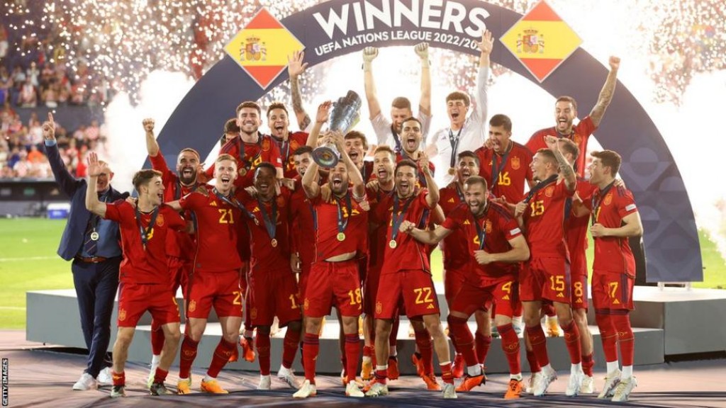 Spain in Nations league kaamiyaabu koffi