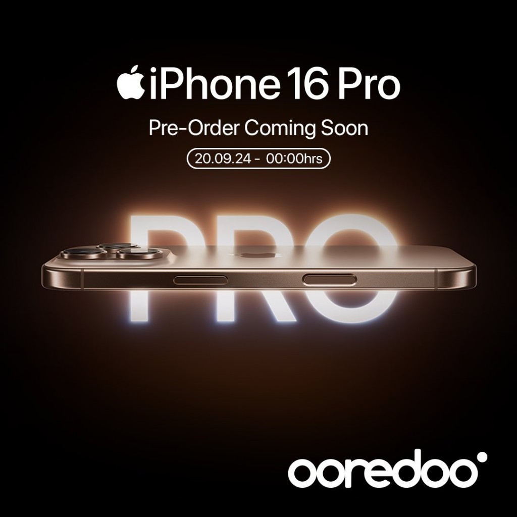 Ooredoo in maadhamaa rey Iphone 16 ah pre-order ah hulhuvaalanee
