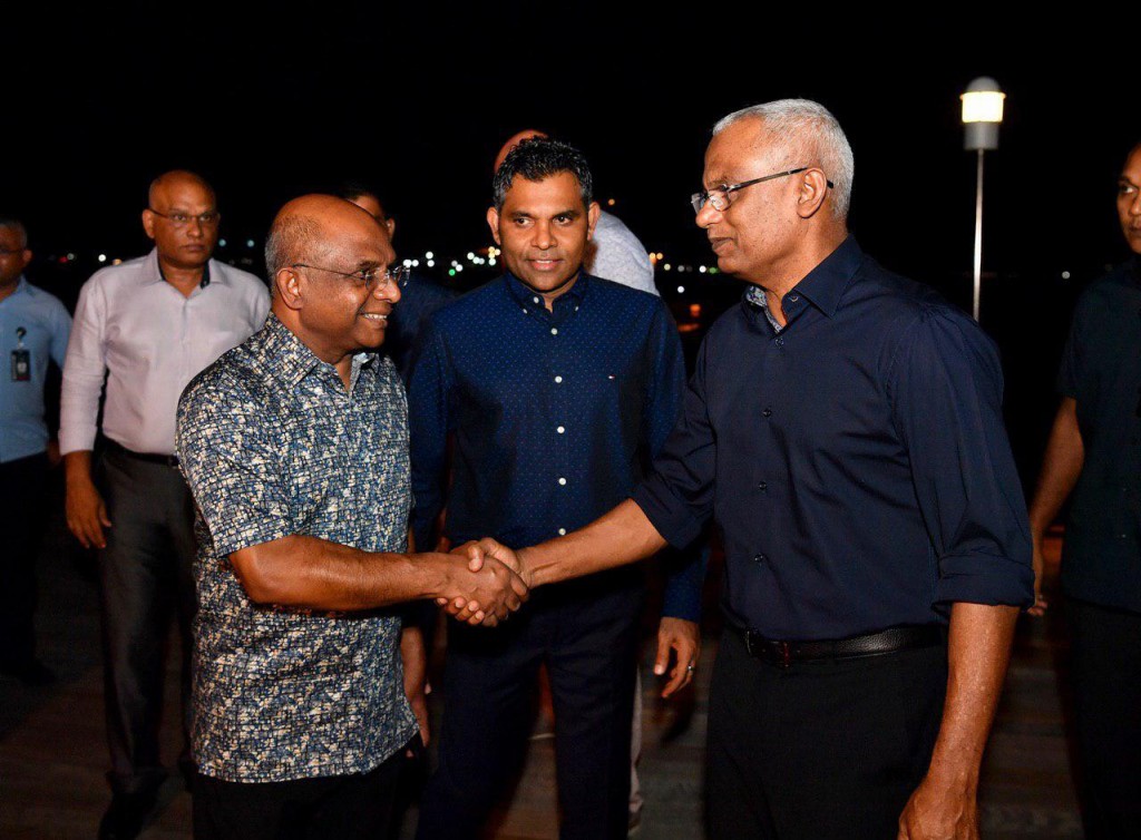 Raajjey ge democracy harudhanaa kurumah Raees Solih aai Shahid iss dhaureh adhaakurevvi: America