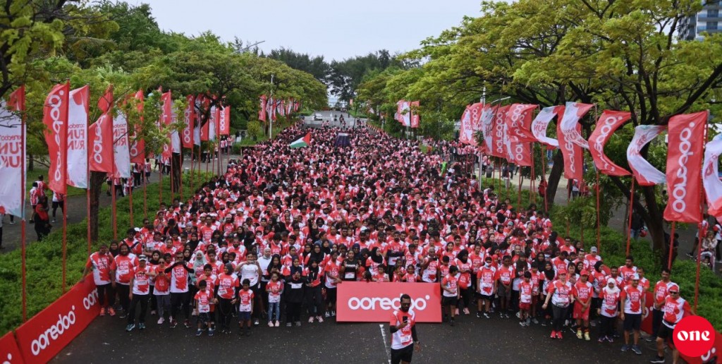6,000 ah vure gina baiverinnaa eku Ooredoo fun run baavvaifi