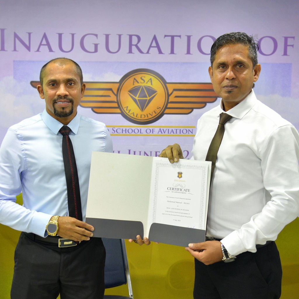 Avid school of aviation ge dean kamah Shareef