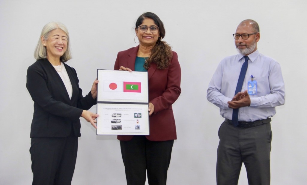 Raajjeyge boarder security varugadhakurumah Japan in raajje ah 73 million rufiyaage thakethi hadhiyaa kohffi