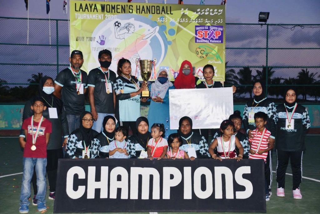Laaya Sports Academy ge anhen handball mubaaraathuge Champion kan Seven Star ah