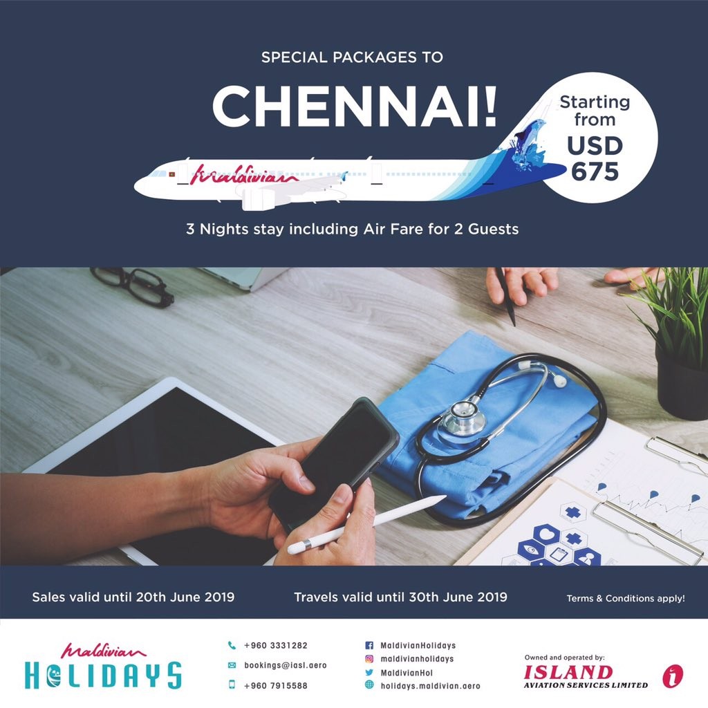 Maldivian introduces special package to Chennai