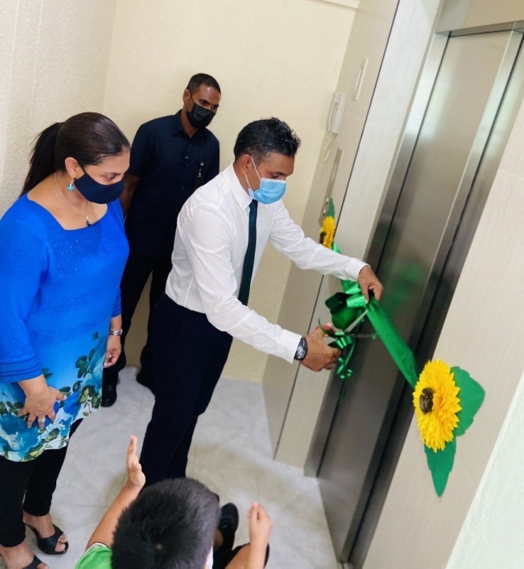 Nukulhedhey kudhinnah classroom thakah vannan faseyhakohdhinumah RCC in Kalaafaanu school gai lift eh bahattaifi