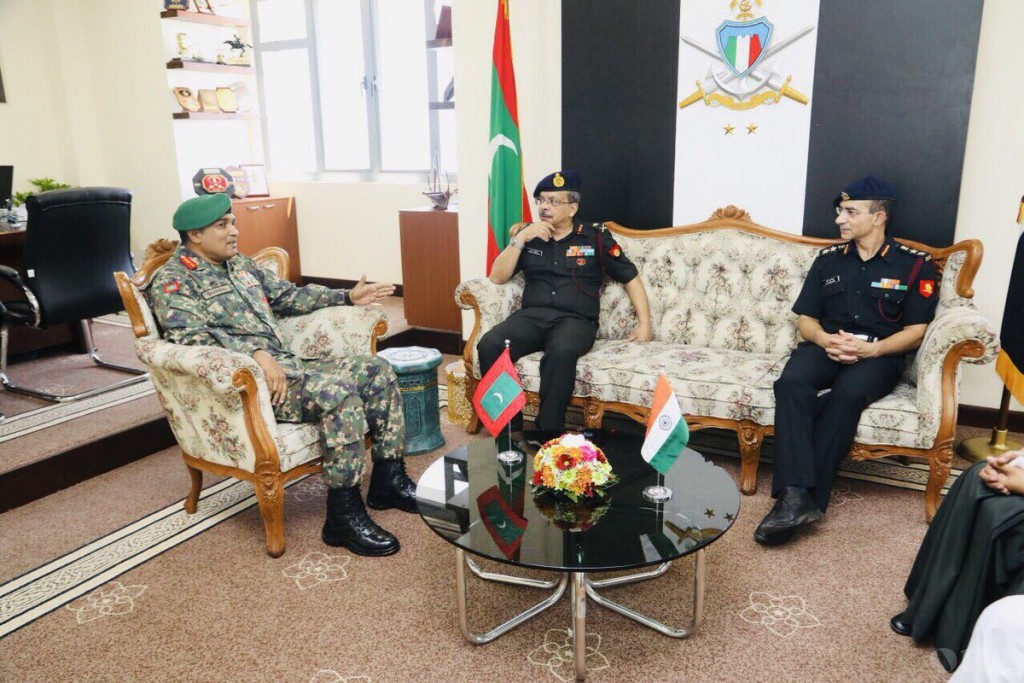 Chief of Defence Force meets Major General Dr. Bharadwaj to discuss improving MNDF Medical