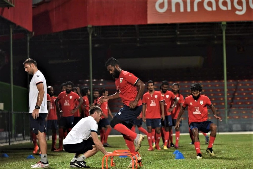 Practice ah huhdha nudhinumun gaumee team Dubai ah furanee