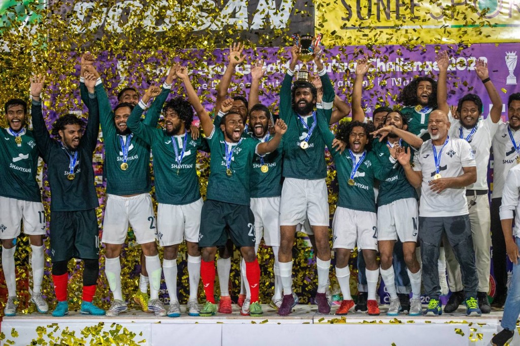 Varugadha Thimarafushi balikoh Kinbidhoo in atoll  thashi nagaifi, L. Atoll ge champion akee Gan