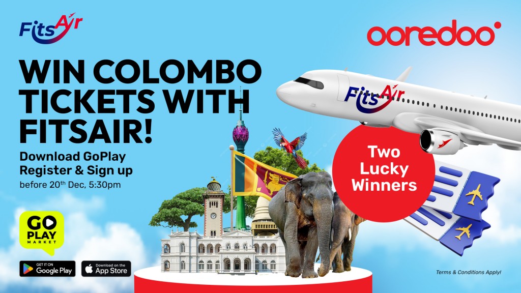 Ooredoo Fun Run ge 2 naseebuveriyakah Colombo dhekolhu ticket