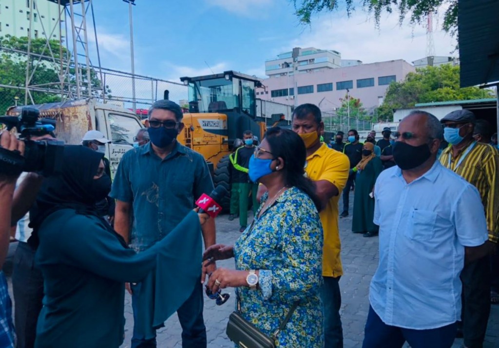 Male' city council aai WAMCO gulhigen Male' ge maguthah saafu kurumuge harakaatheh fashaifi