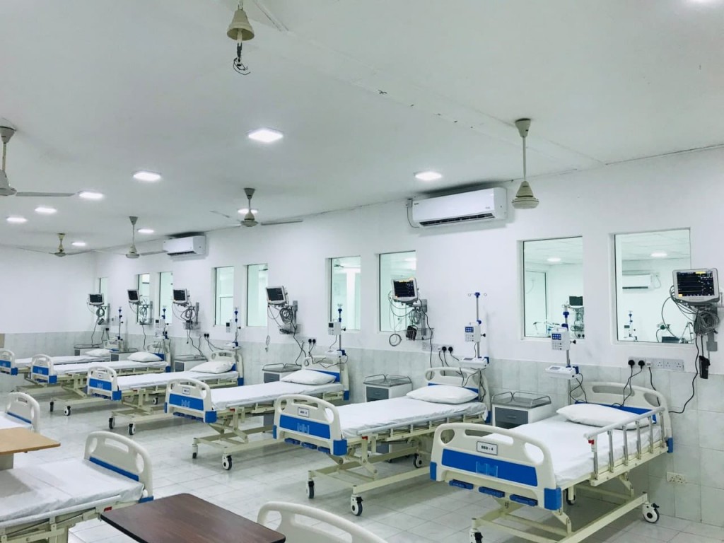 Eydhafuttai Funadhoo gai gaaimu kuri covid management facility hulhuvaifi