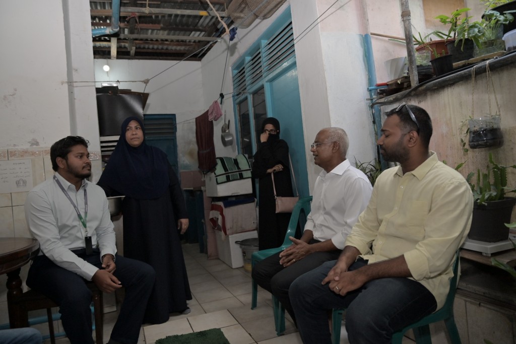 Photo: Raees Solih Male' gai dhorun dhorah