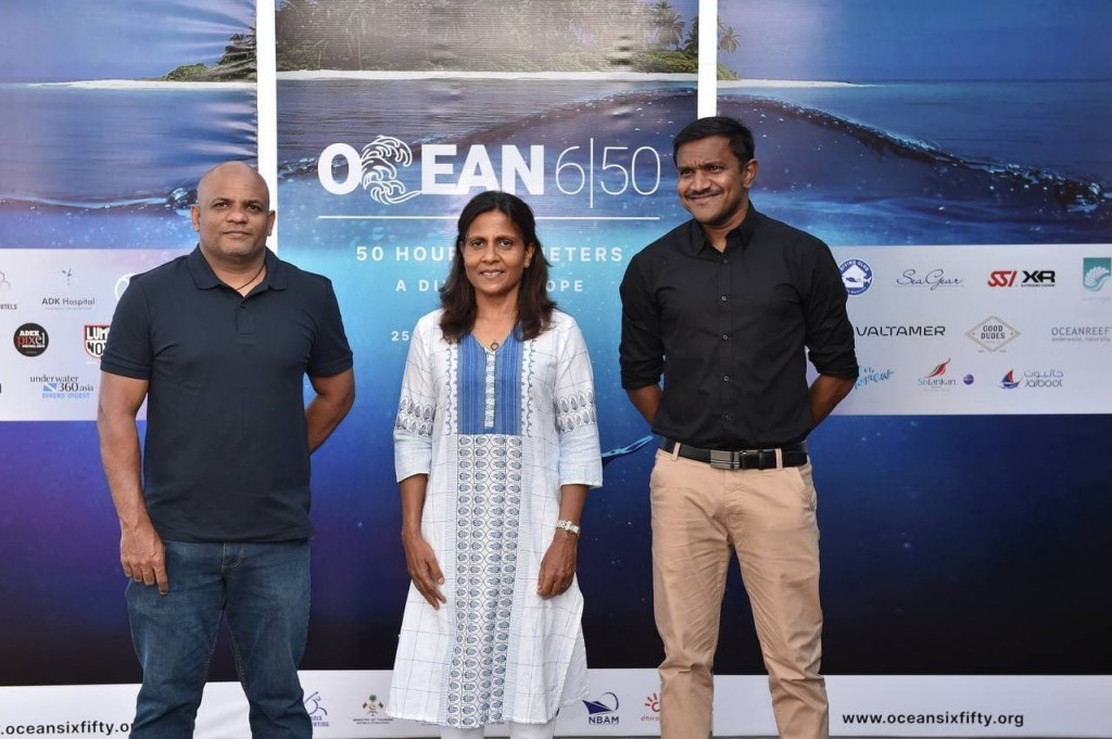 The First Lady inaugurates the 50-hour dive event Ocean 6|50